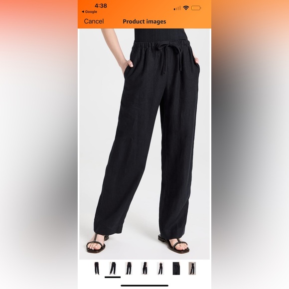 Vince Black Linen Pants - Picture 3 of 14